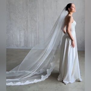 Elegant White veil